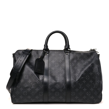 Louis Vuitton Monogram Eclipse Keepall Bandouliere 45 1 of 9