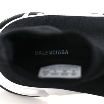 Balenciaga Neoprene Knit Speed Graffiti Sneakers 42 Black White 8 of 9