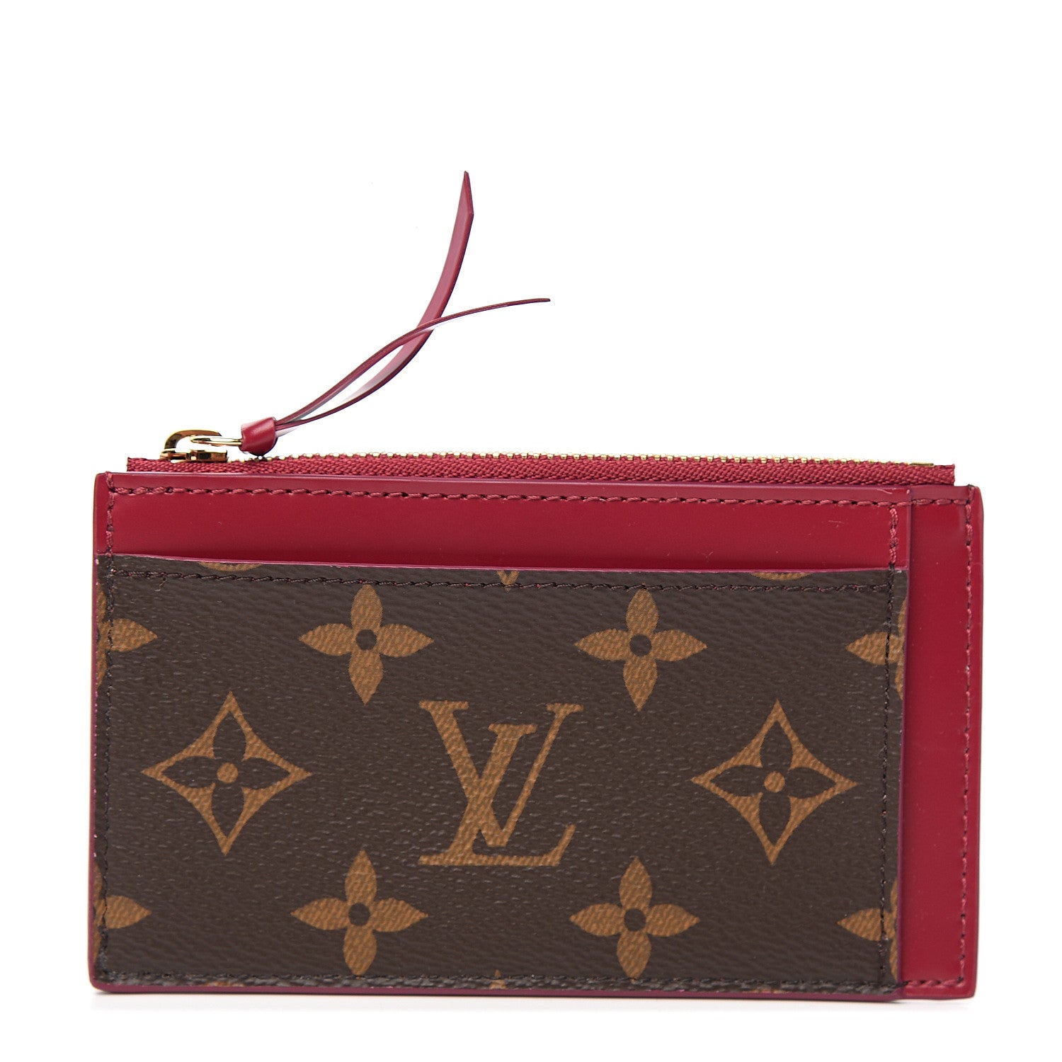 Louis Vuitton Monogram Zipped Card Holder Fuchsia 1 of 5