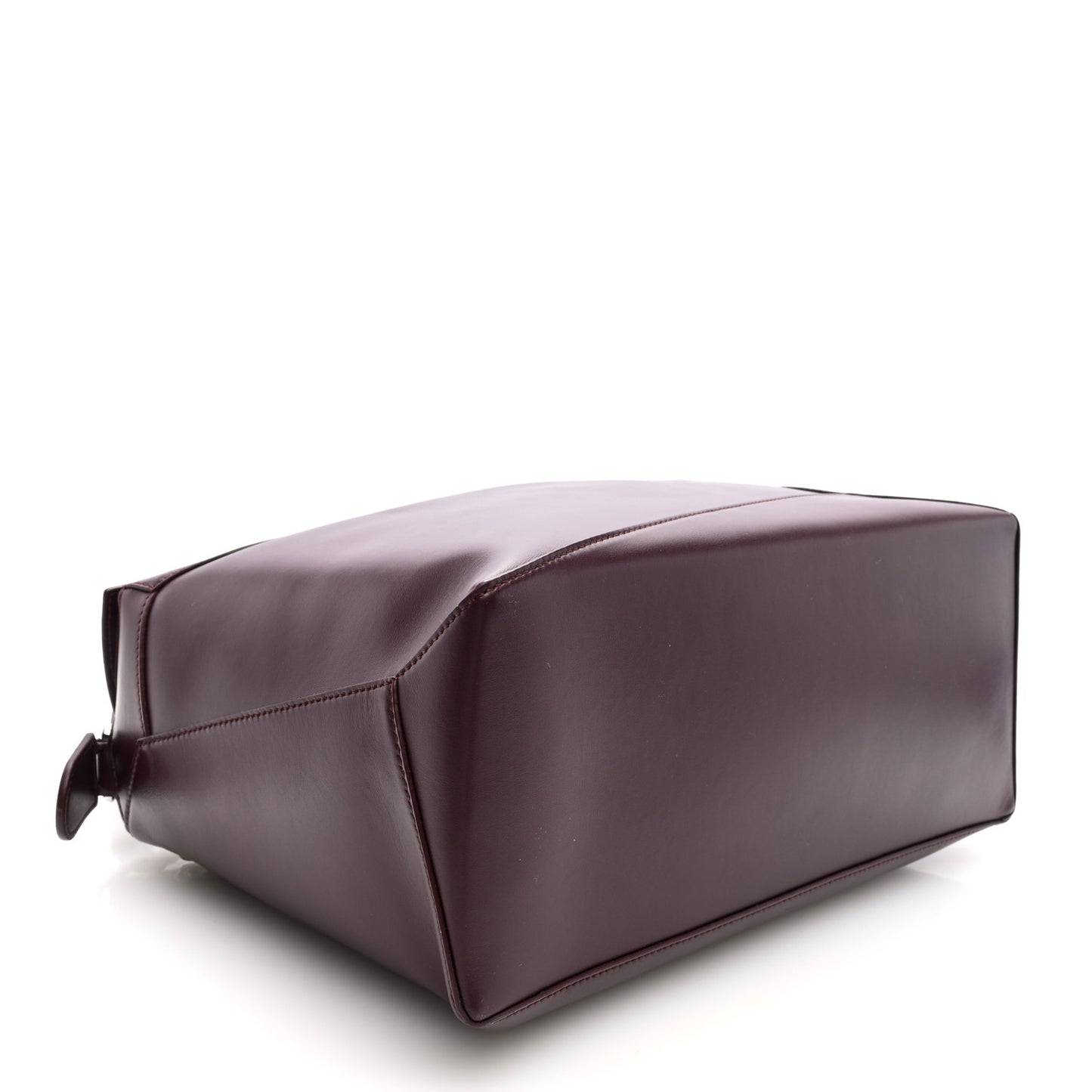 Calfskin Large Puzzle Edge Bag Burgundy