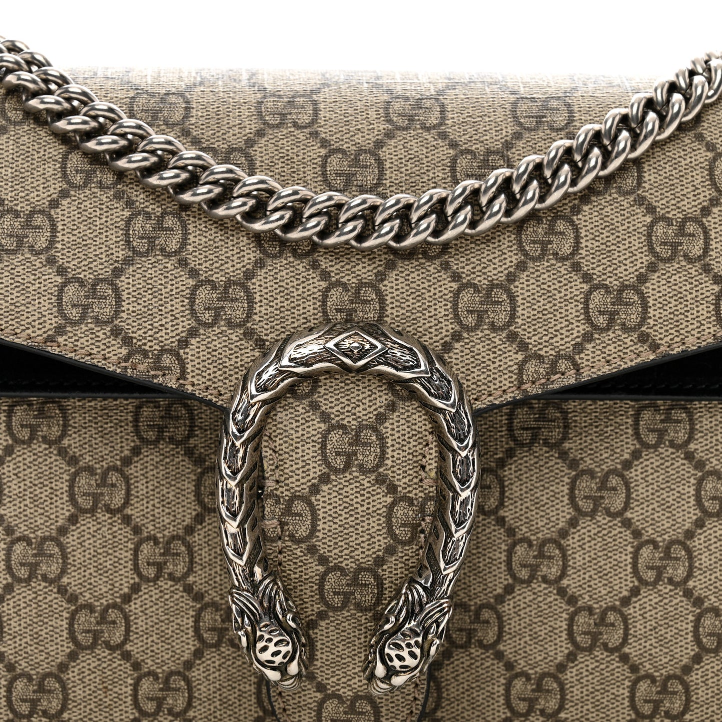 GG Supreme Monogram Small Dionysus Shoulder Bag Black