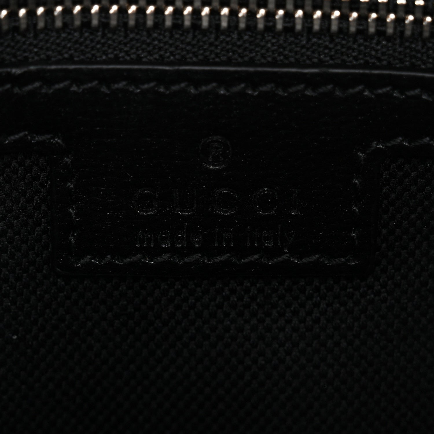 Gucci GG Supreme Monogram Azalea Calfskin Retro Interlocking G Wristlet Shoulder Bag Black 7 of 11