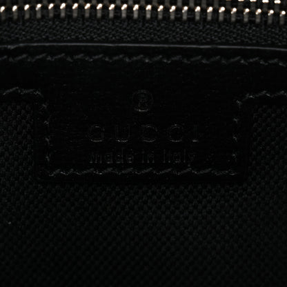 Gucci GG Supreme Monogram Azalea Calfskin Retro Interlocking G Wristlet Shoulder Bag Black 7 of 11