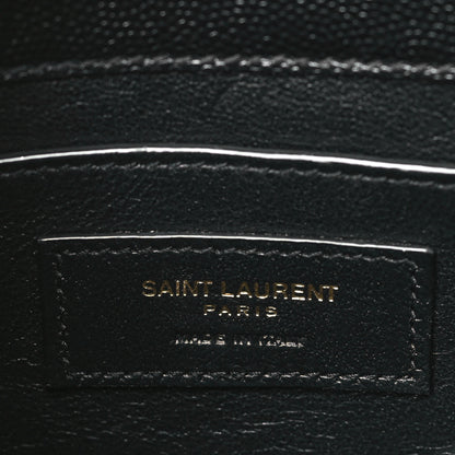 Saint Laurent Grain de Poudre Mini Classic Monogram Cassandra Top Handle Black 6 of 9
