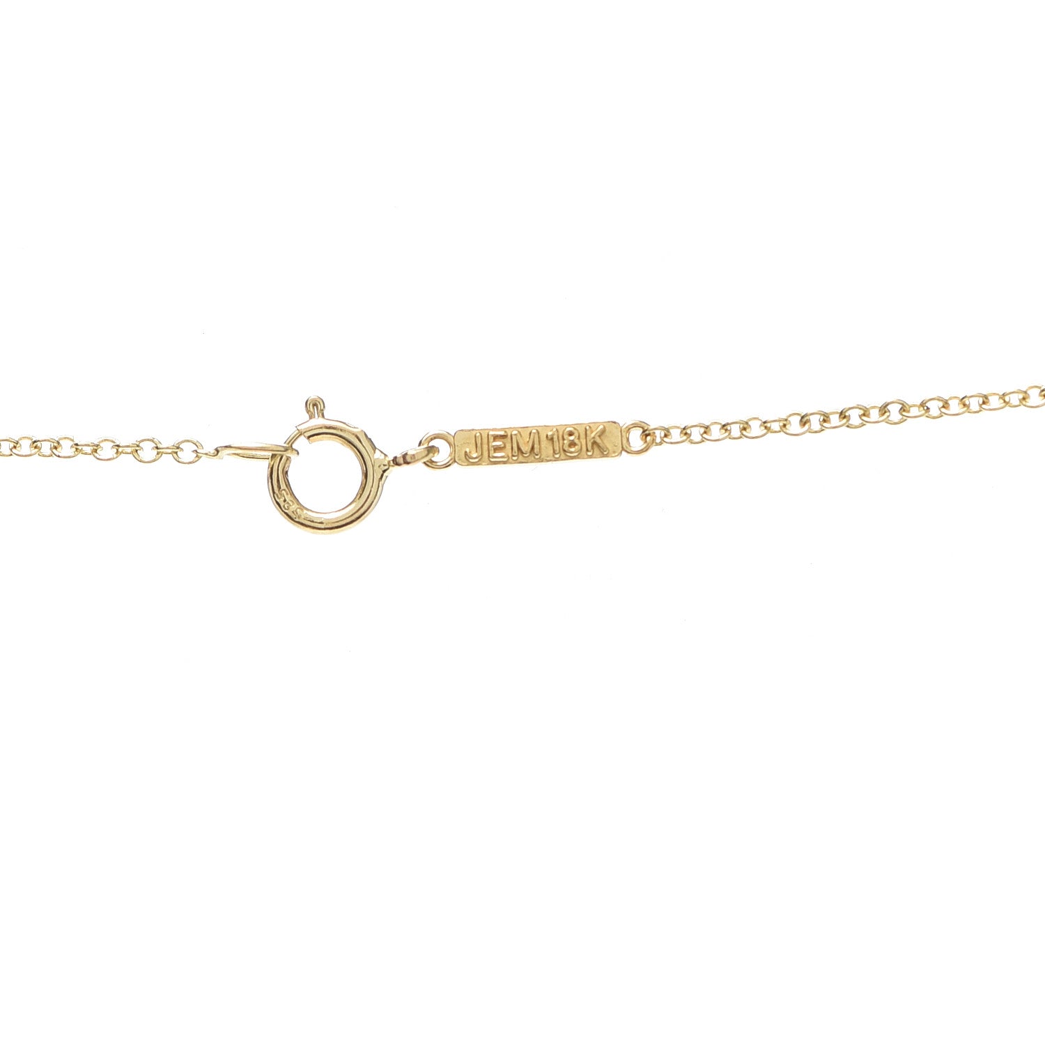 Jennifer Meyer 18K Yellow Gold Turquoise Inlay Bar Necklace 4 of 6