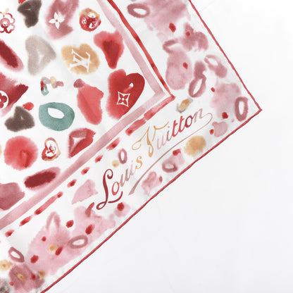 Louis Vuitton Silk Monogram Watercolor Square Scarf Multicolor 2 of 2