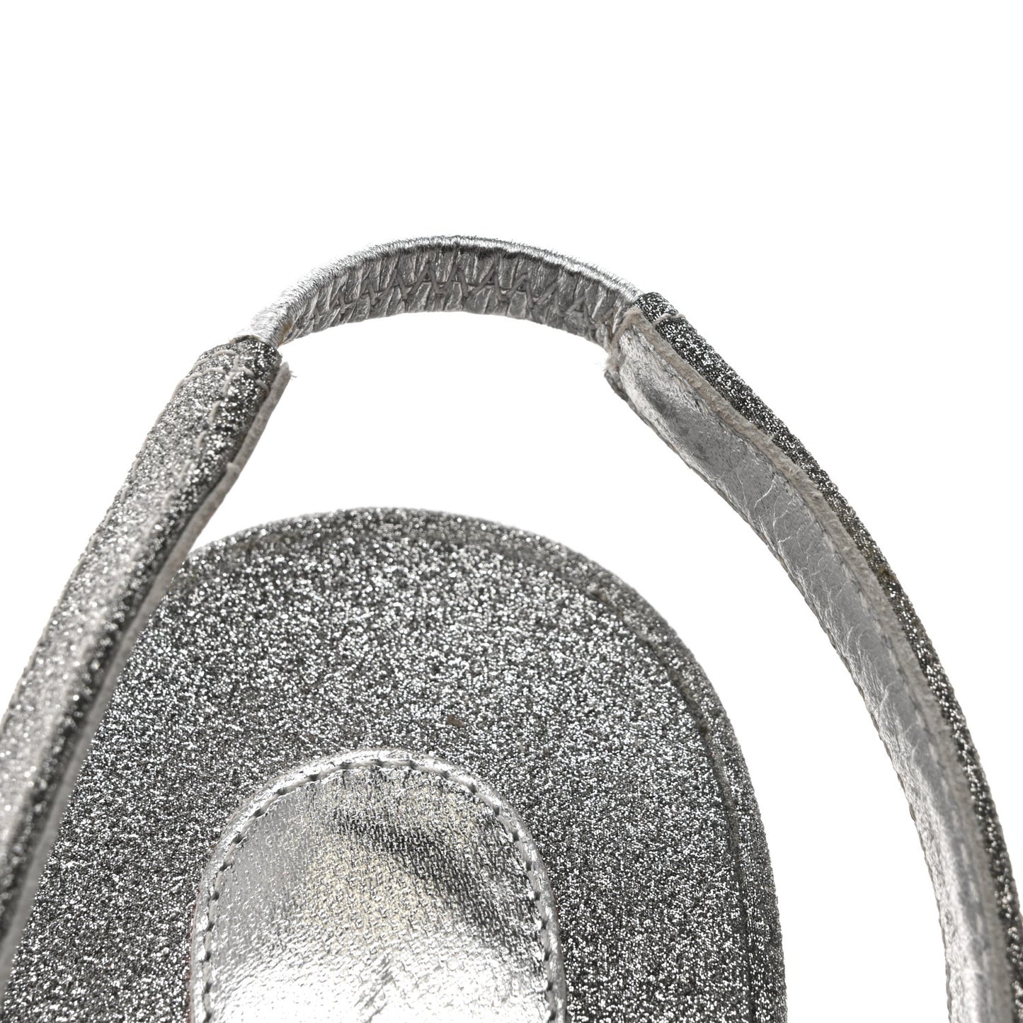 Glitter Emilie 100 Slingback Sandals 37 Silver