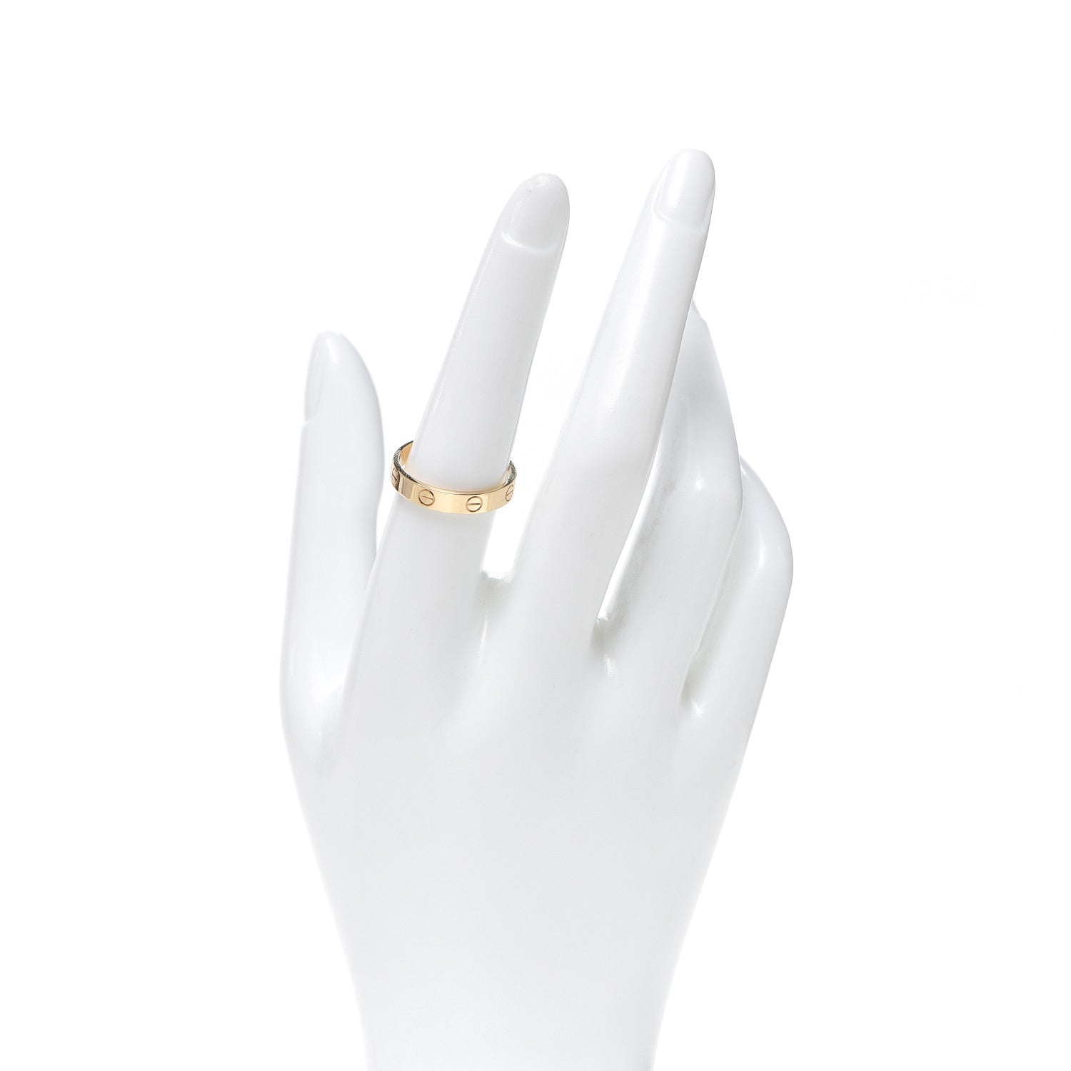 Cartier 18K Yellow Gold 3.5mm LOVE Wedding Band Ring 56 7.5 2 of 4