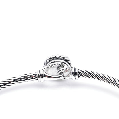 David Yurman Sterling Silver Black Orchid 3mm Chatelaine Bracelet 4 of 7