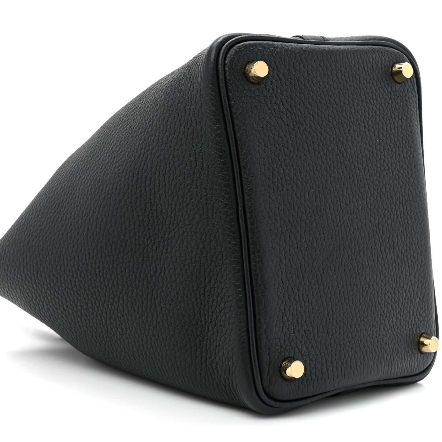 Taurillon Clemence Matte Alligator Picotin Lock Touch 18 PM Black