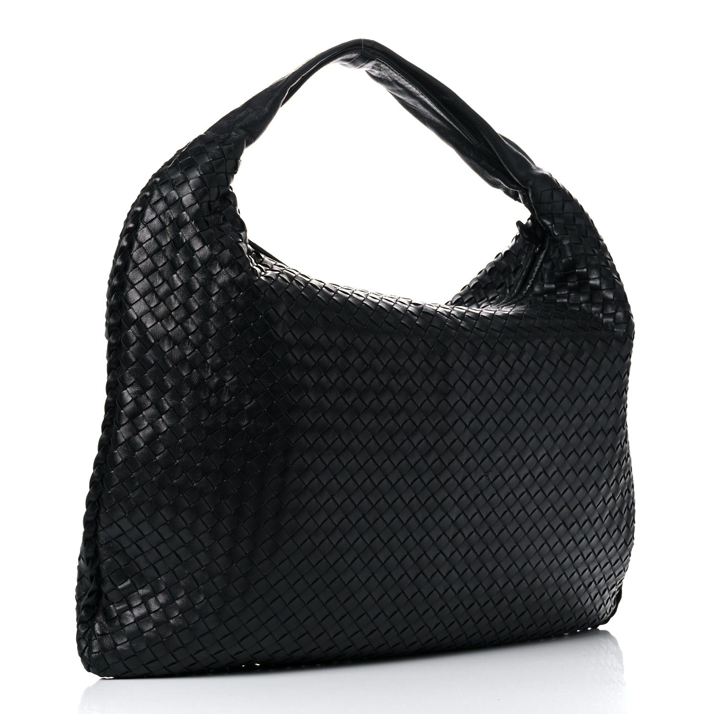 Nappa Intrecciato Maxi Veneta Hobo Black