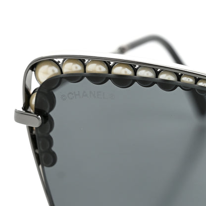 Chanel Square Frame Pearl Sunglasses 4235-H Dark Grey 7 of 8