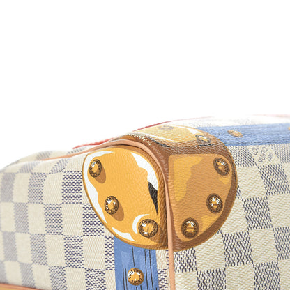 Louis Vuitton Damier Azur Summer Trunks Speedy Bandouliere 30 10 of 18