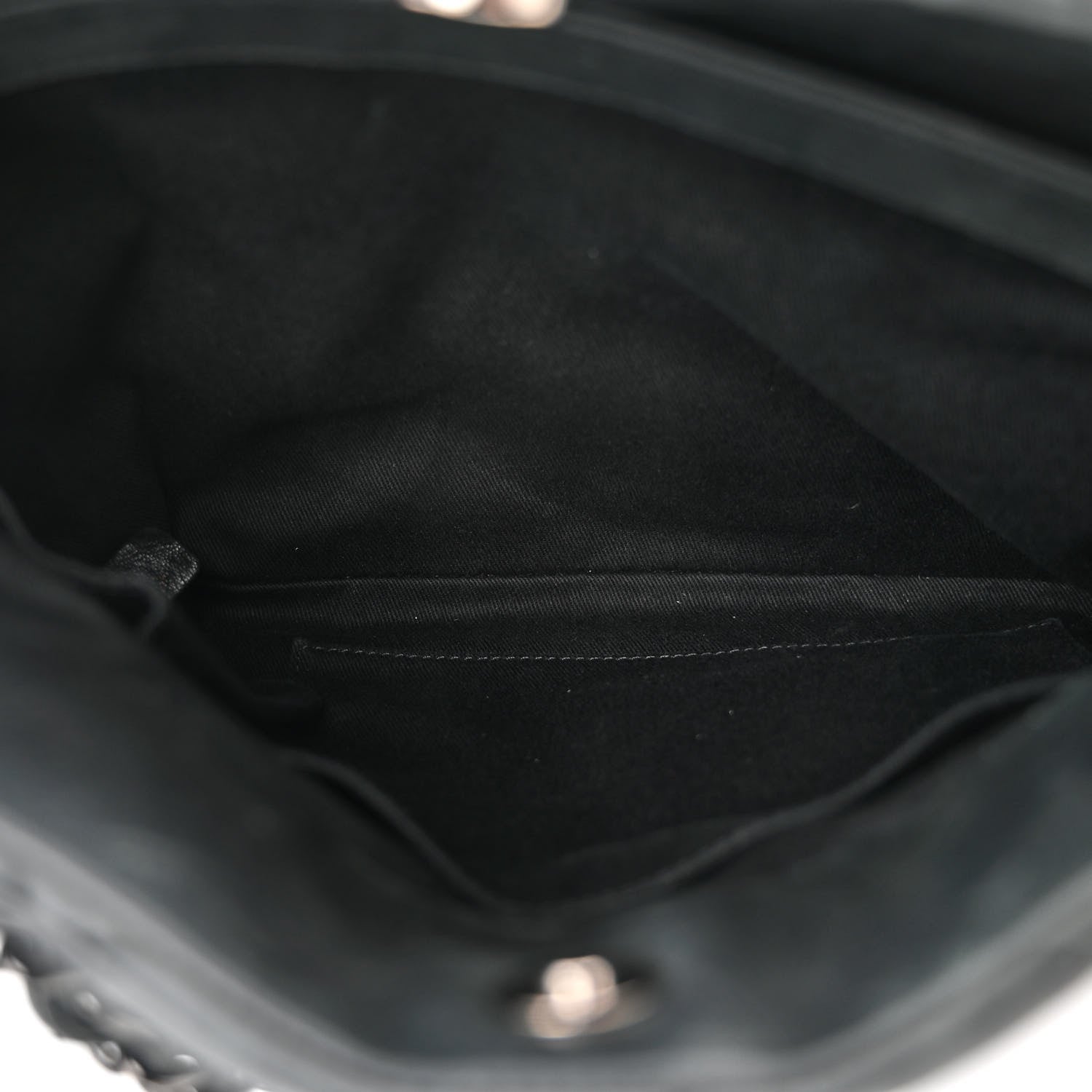 Chanel Iridescent Calfskin Large Just Mademoiselle Bowling Bag Black 6 of 13