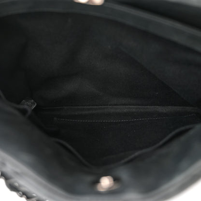 Chanel Iridescent Calfskin Large Just Mademoiselle Bowling Bag Black 6 of 13