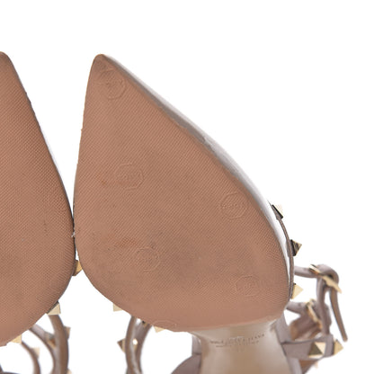 Valentino Garavani Patent Rockstud Ankle Strap 65mm Pumps 37 Poudre 11 of 19