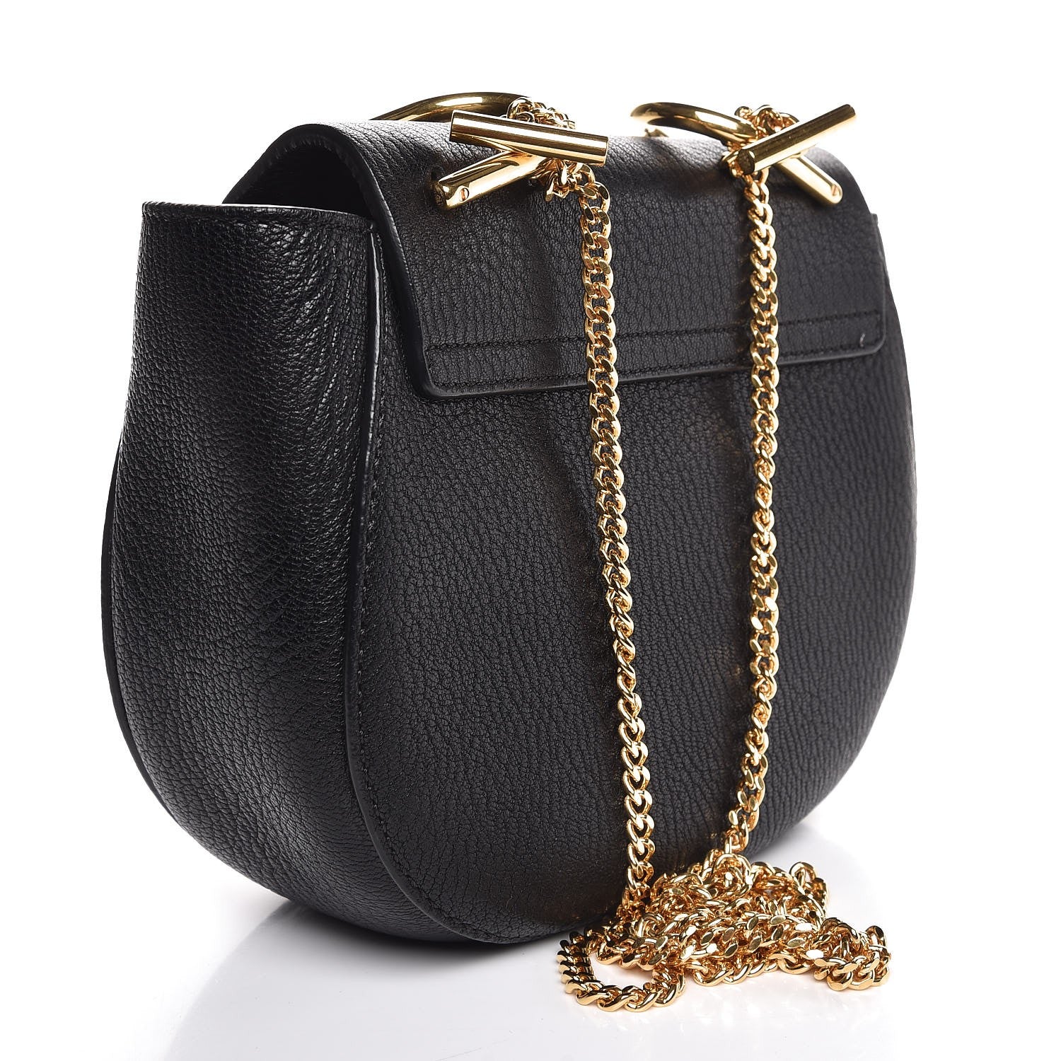 Chloe Grained Lambskin Mini Drew Shoulder Bag Black 3 of 7