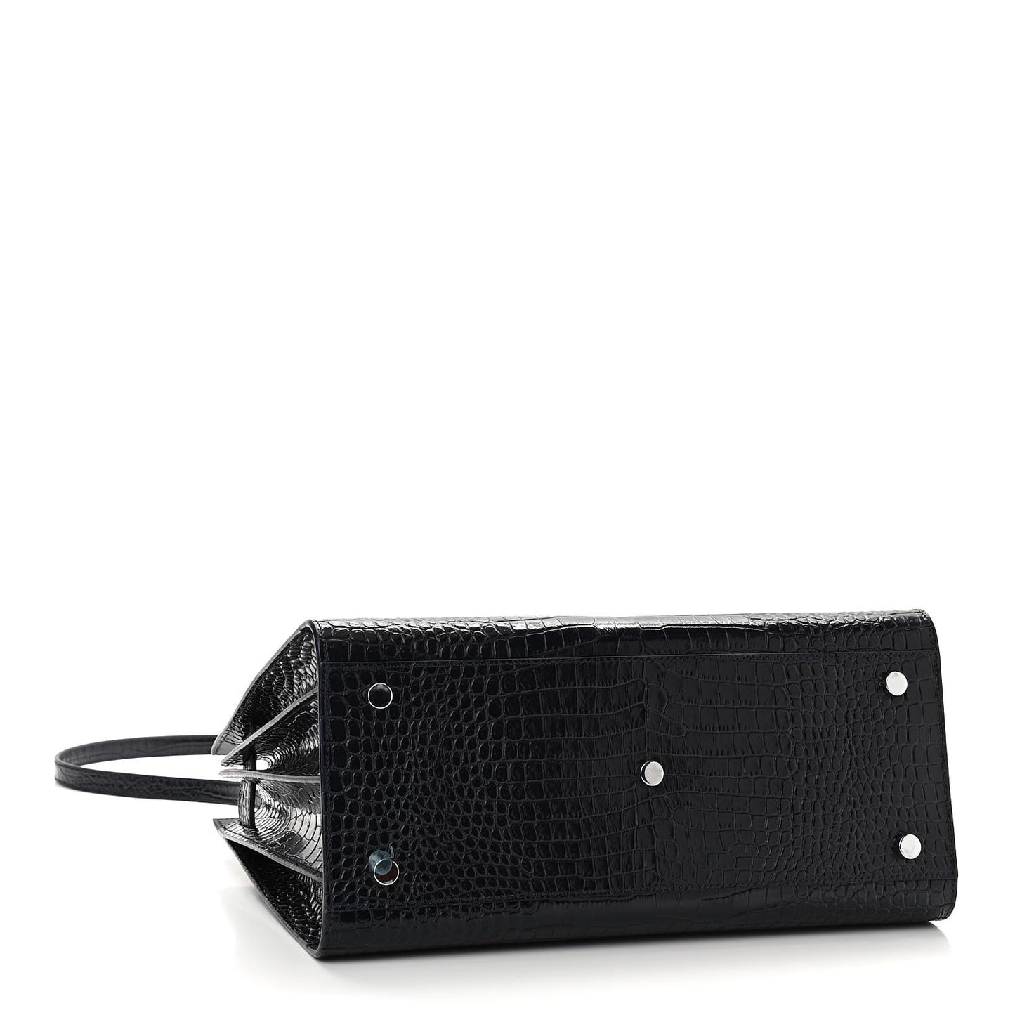 Calfskin Crocodile Embossed Small Sac De Jour Dark Notte