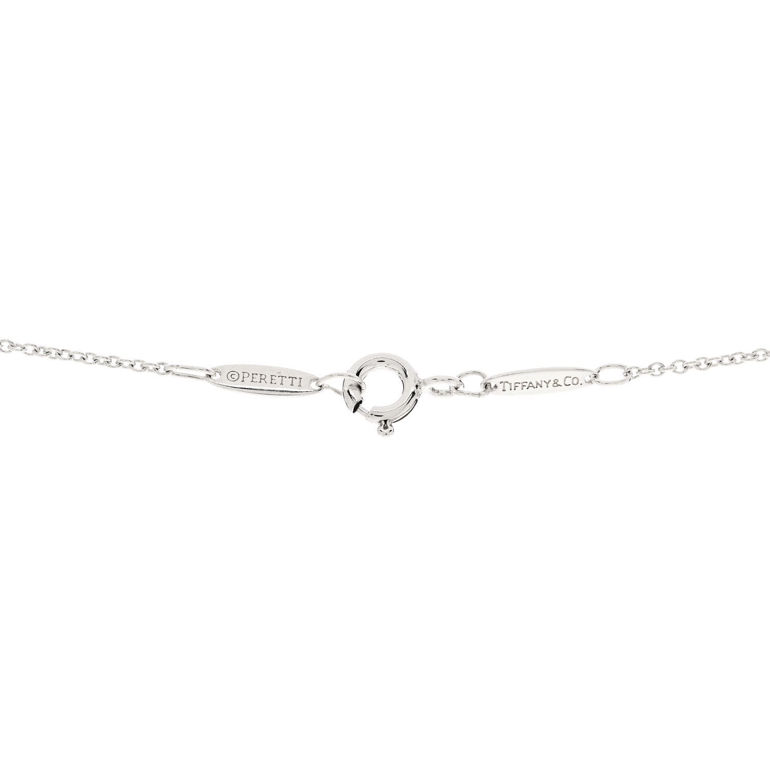 Tiffany Sterling Silver Elsa Peretti Butterfly Pendant Necklace 4 of 5
