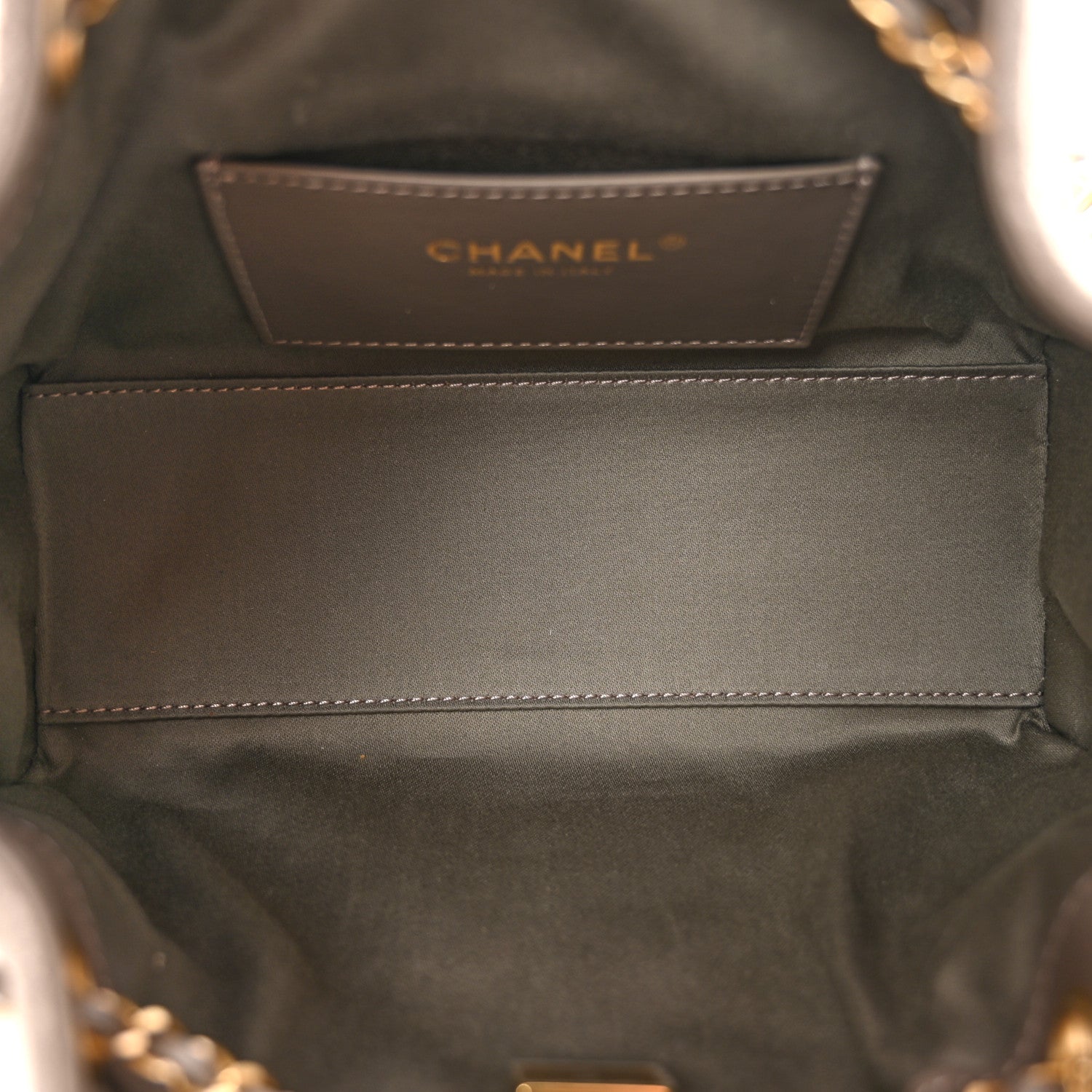 Chanel Suede Quilted Mini Chanel 25 Handbag Dark Grey 5 of 14
