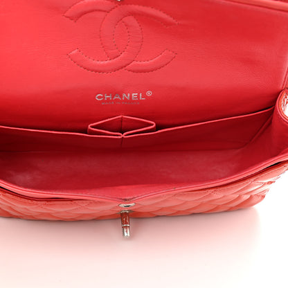Chanel Patent Calfskin Quilted Medium Double Flap Red 5 of 17