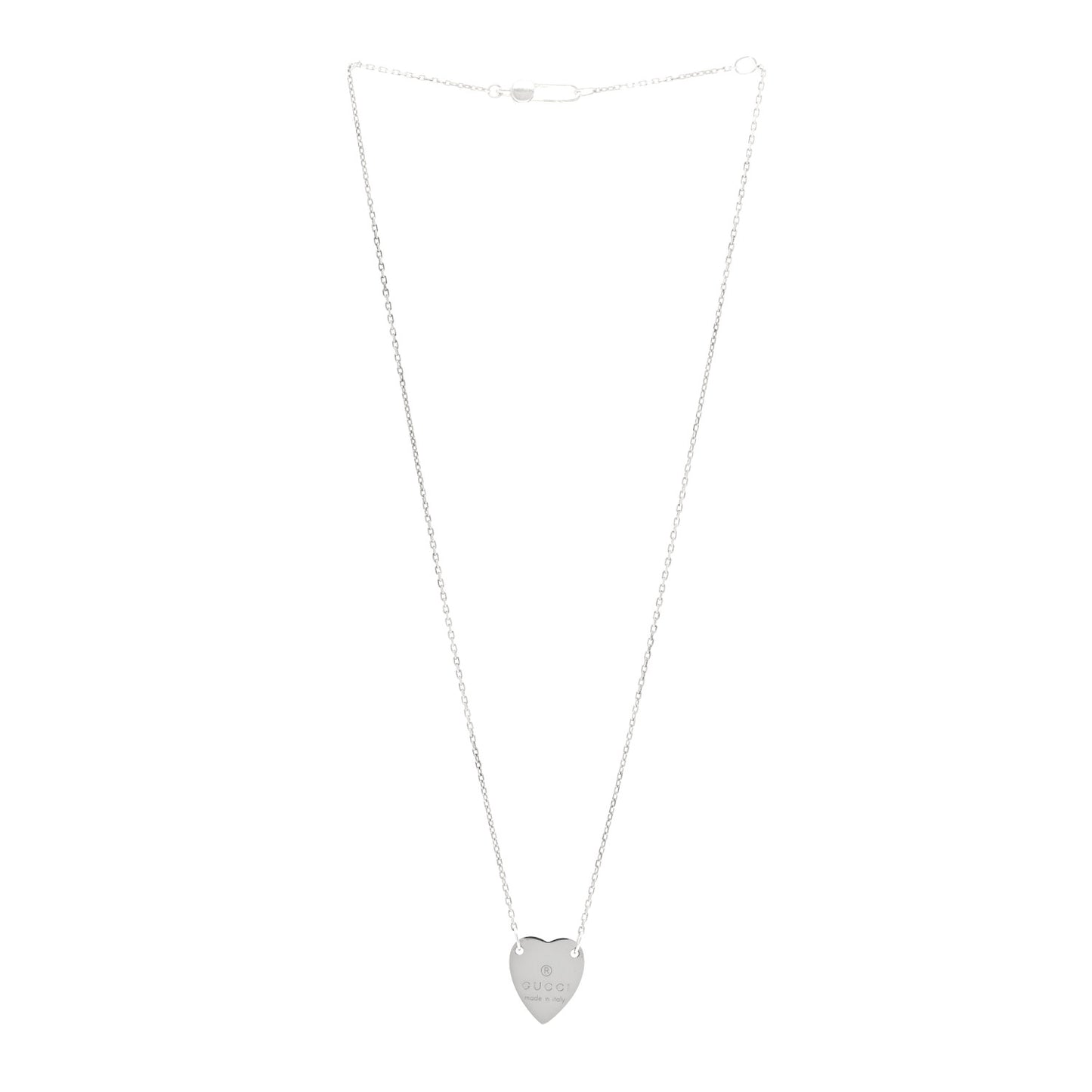Sterling Silver Trademark Heart Pendant Necklace