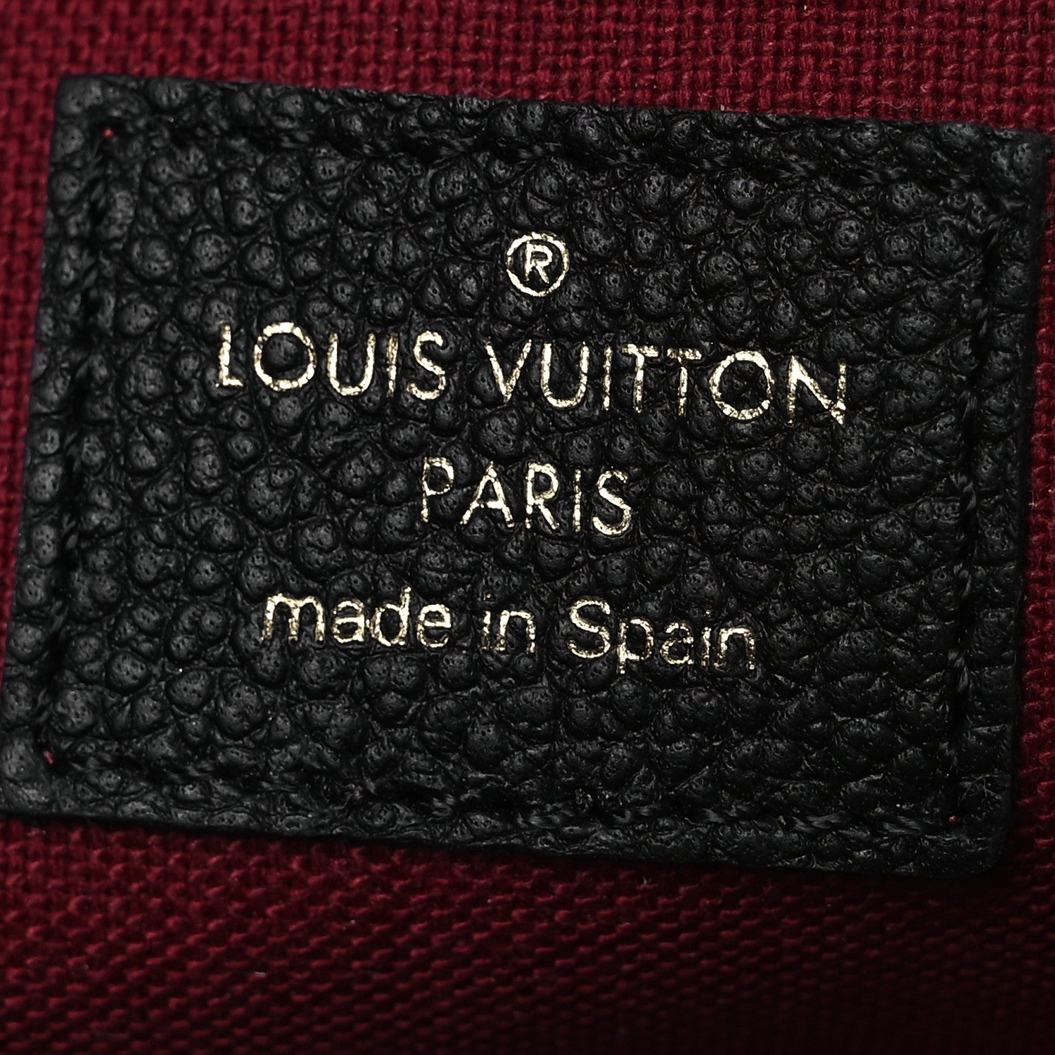 Louis Vuitton Empreinte Monogram Giant Felicie Pochette Black Beige 12 of 16