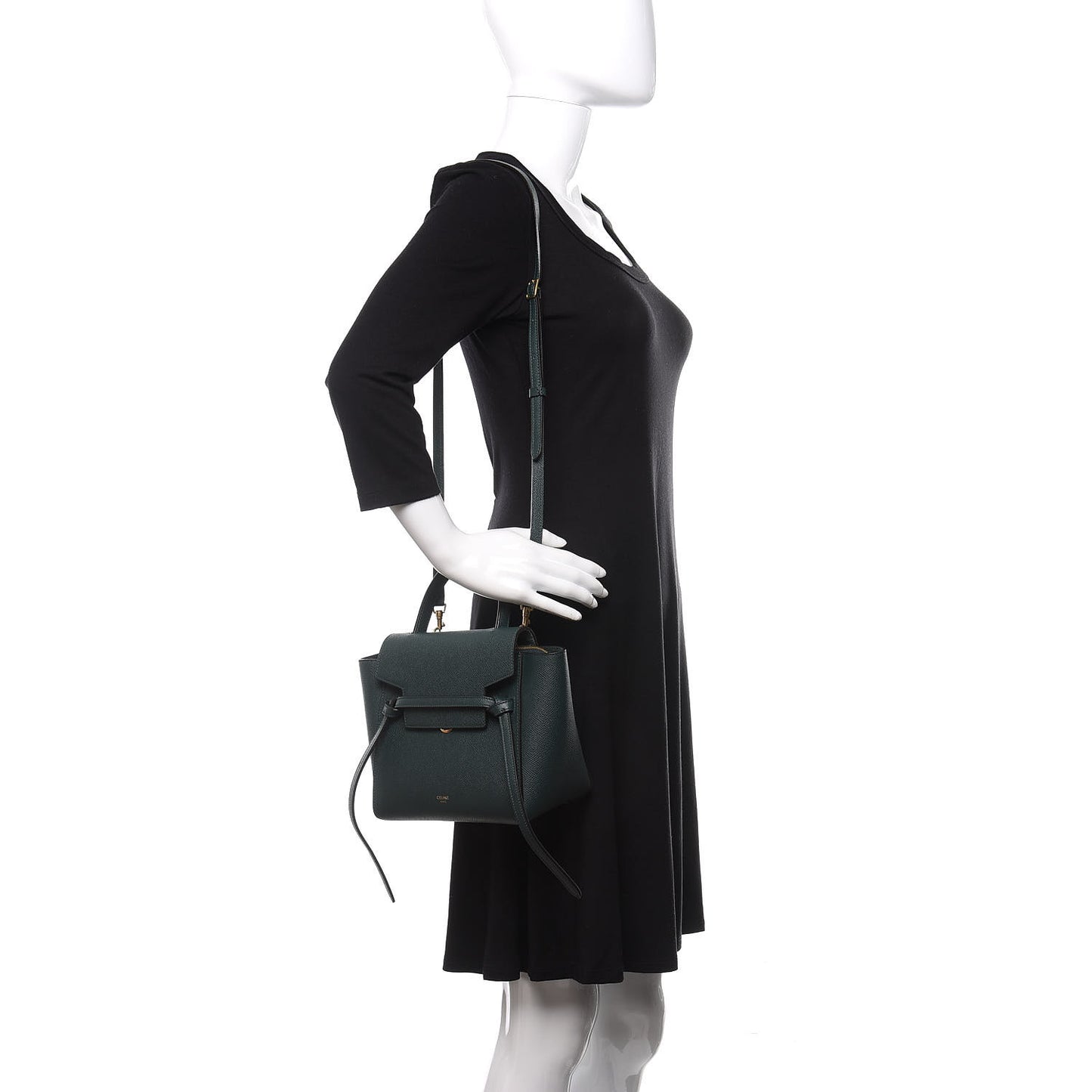 Grained Calfskin Nano Belt Bag Amazone