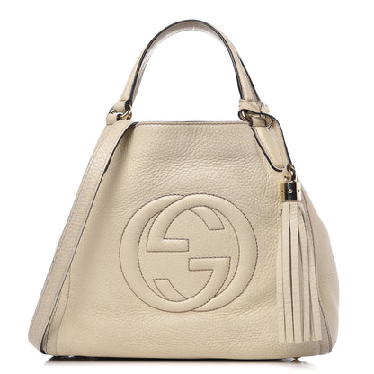 Gucci Cellarius Calfskin Small Soho Shoulder Bag Mystic White 1 of 8