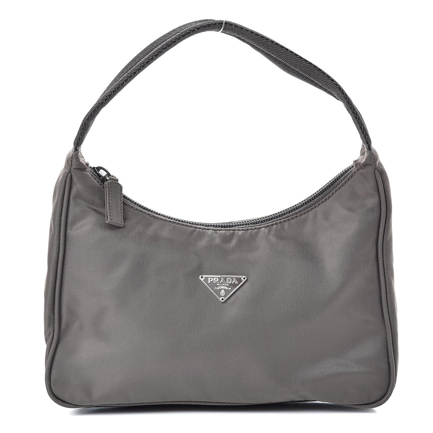 Tessuto Nylon Small Shoulder Bag Grey
