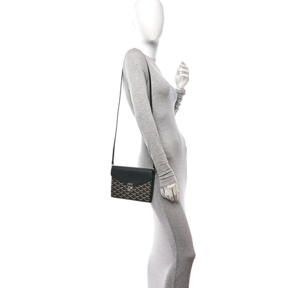 Goyard Goyardine Calfskin Chypre Wallet Pouch Black 2 of 10