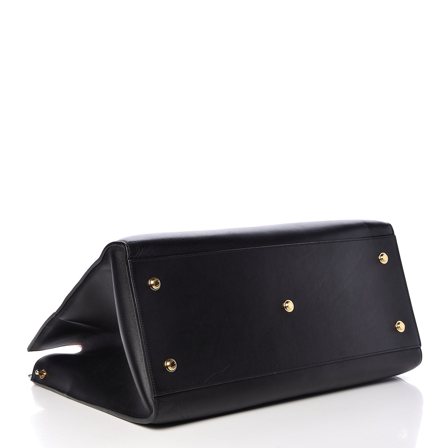 Calfskin City Steamer XL Black Creme Bourgogne