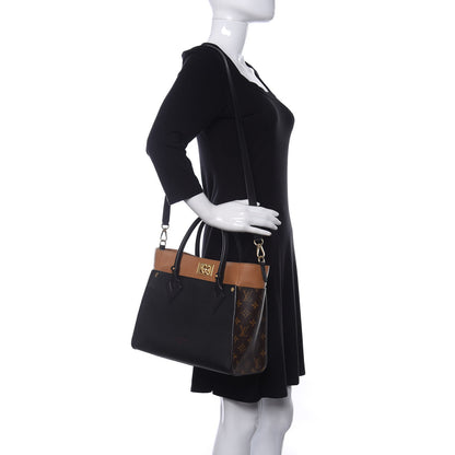 Louis Vuitton Calfskin Monogram On My Side Black 2 of 10