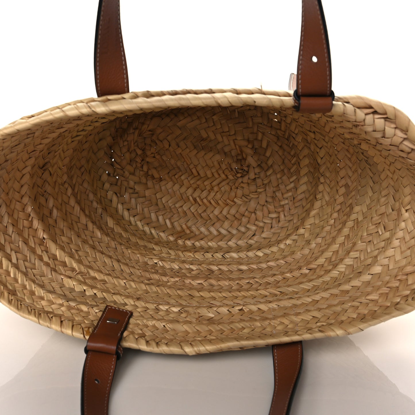 Raffia Basket Tote Bag Natural Tan