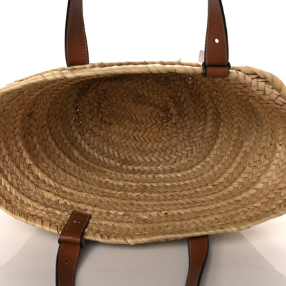 Loewe Raffia Basket Tote Bag Natural Tan 5 of 9