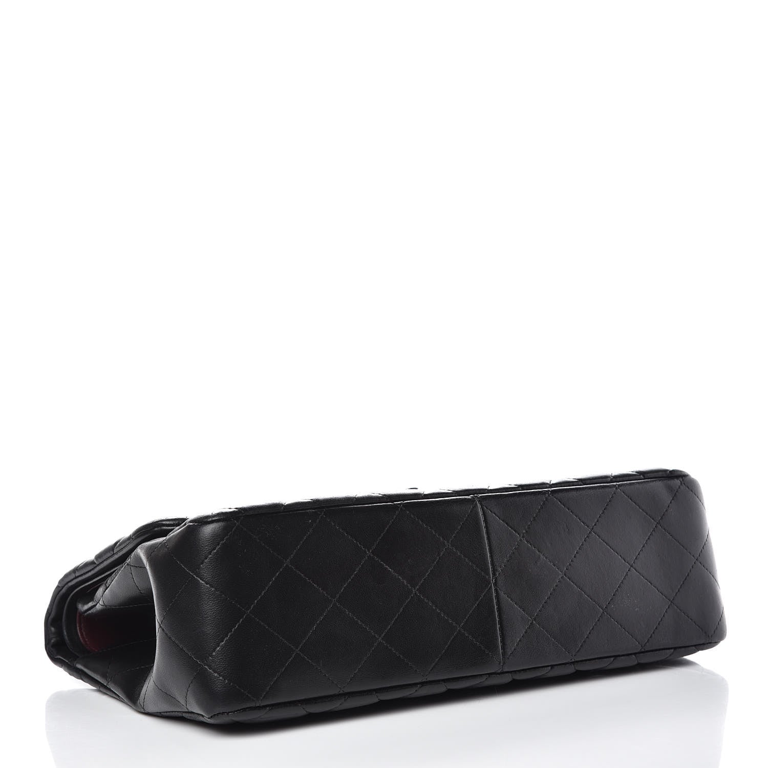 Chanel Lambskin Quilted Jumbo Double Flap Black 4 of 15