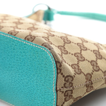 Gucci Monogram Classic Ring Hobo Turquoise 10 of 17