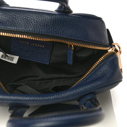 Marc Jacobs Pebbled Calfskin Gotham Bauletto Satchel Blue 7 of 12