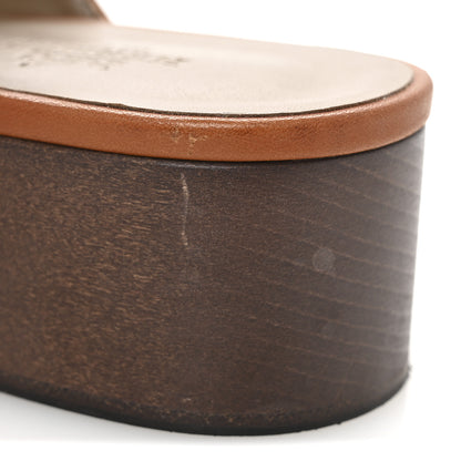 Hermes Heritage Calfskin Carlotta Mules 35 Naturel 11 of 13