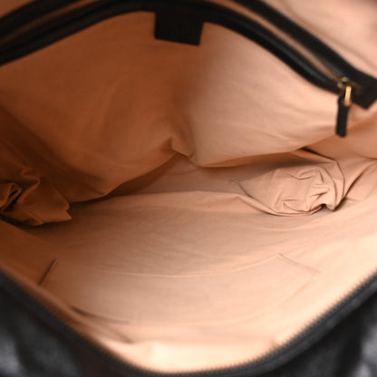 Gucci Azalea Calfskin Matelasse Large GG Marmont Slim Tote Black 5 of 10