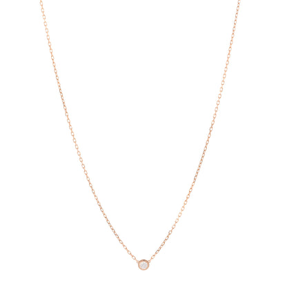 Cartier 18K Pink Gold Diamond SM D'Amour Pendant Necklace 1 of 5