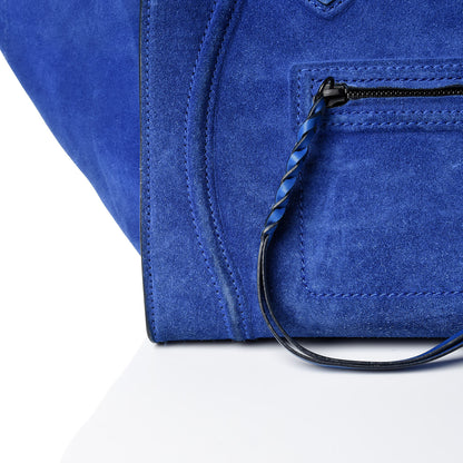 Celine Suede Medium Phantom Luggage Royal Blue 14 of 16