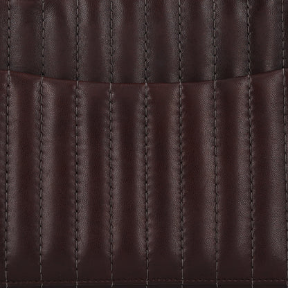 Chanel Lambskin Vertical Quilted Mademoiselle Satchel Brown 8 of 10
