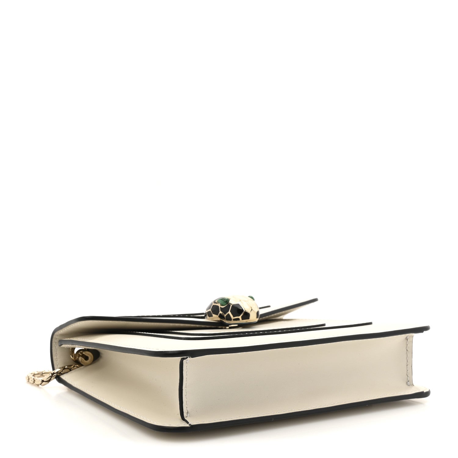 Bulgari Calfskin Small Serpenti Forever Crossbody Bag White Agate 5 of 14