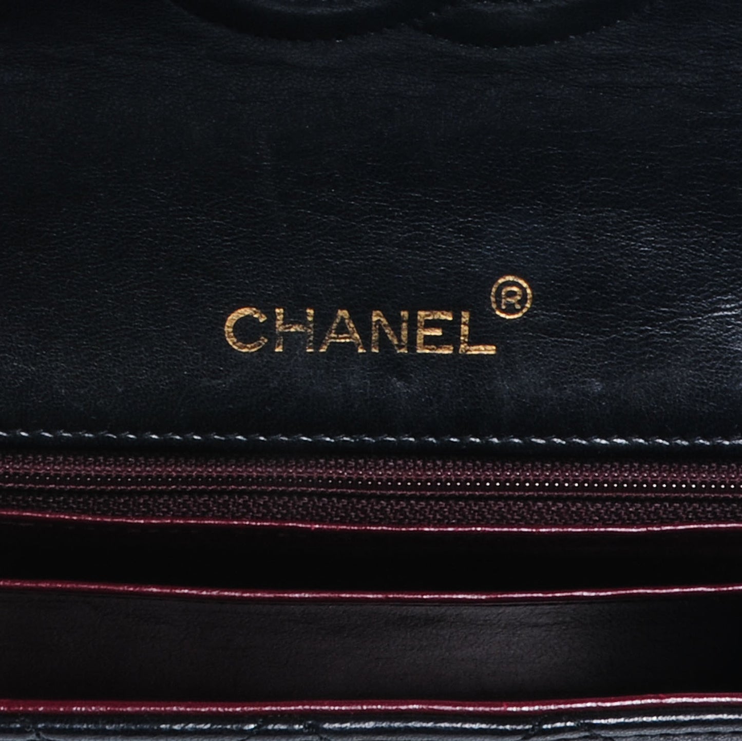 Lambskin Mini Square Flap Black