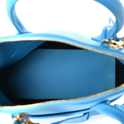 Balenciaga Signature Grained Calfskin Logo S Ville Top Handle Bag Bleu Turquoise 5 of 9