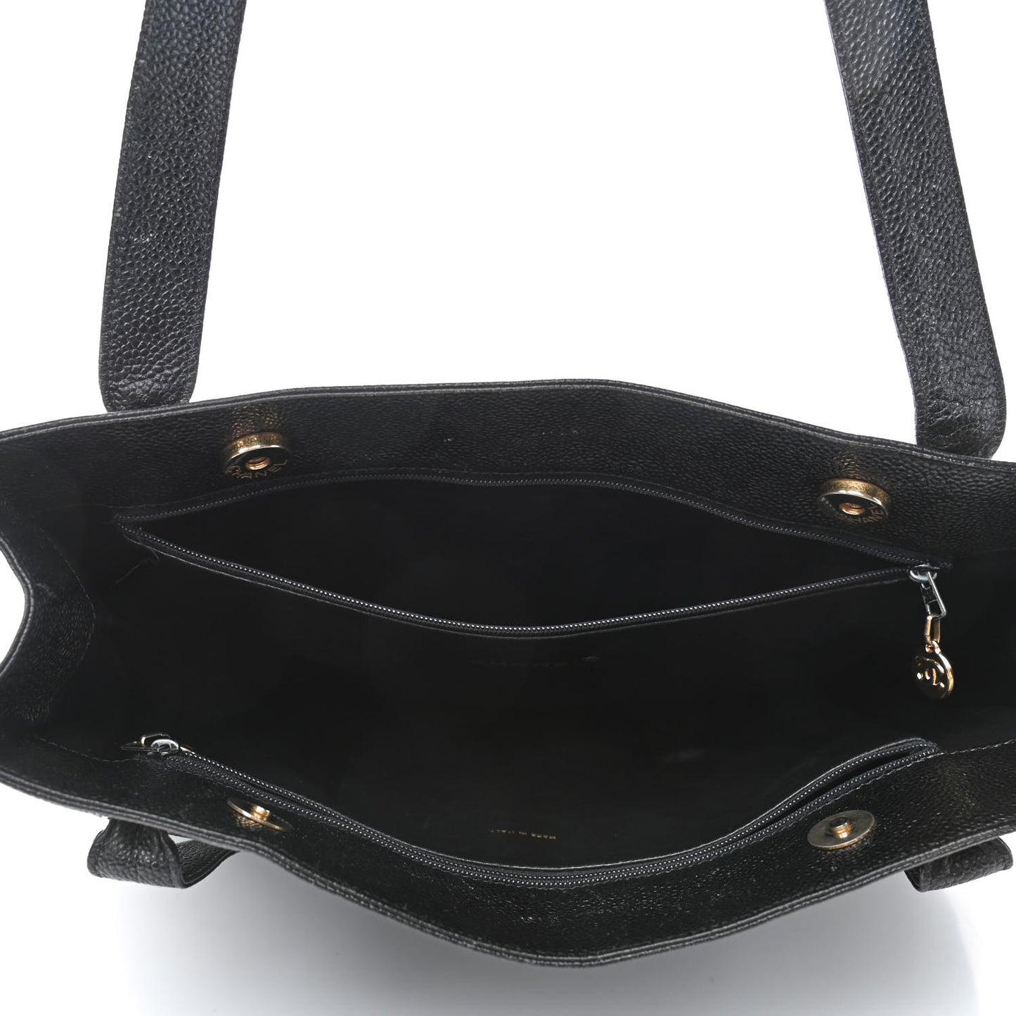 Caviar CC Shoulder Bag Black