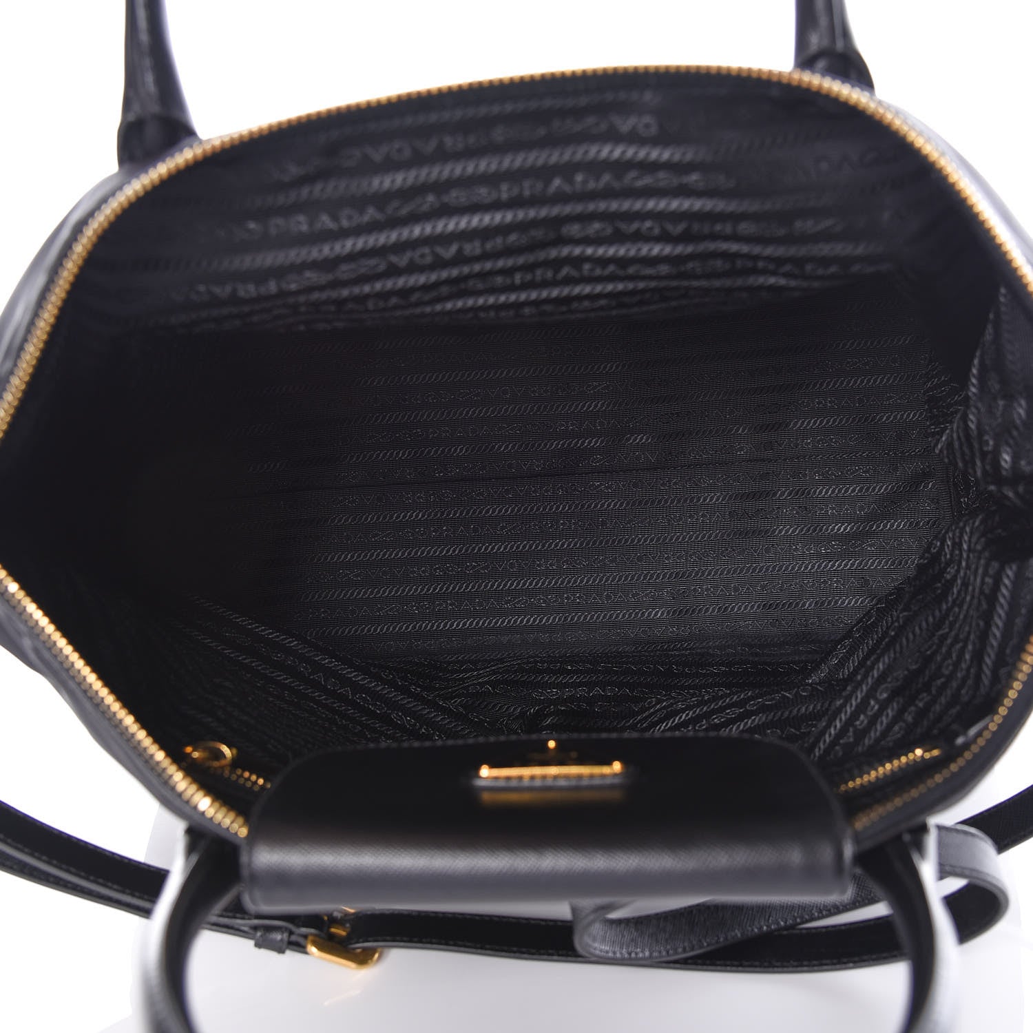 Prada Saffiano Tessuto Nylon Tote Black 7 of 11
