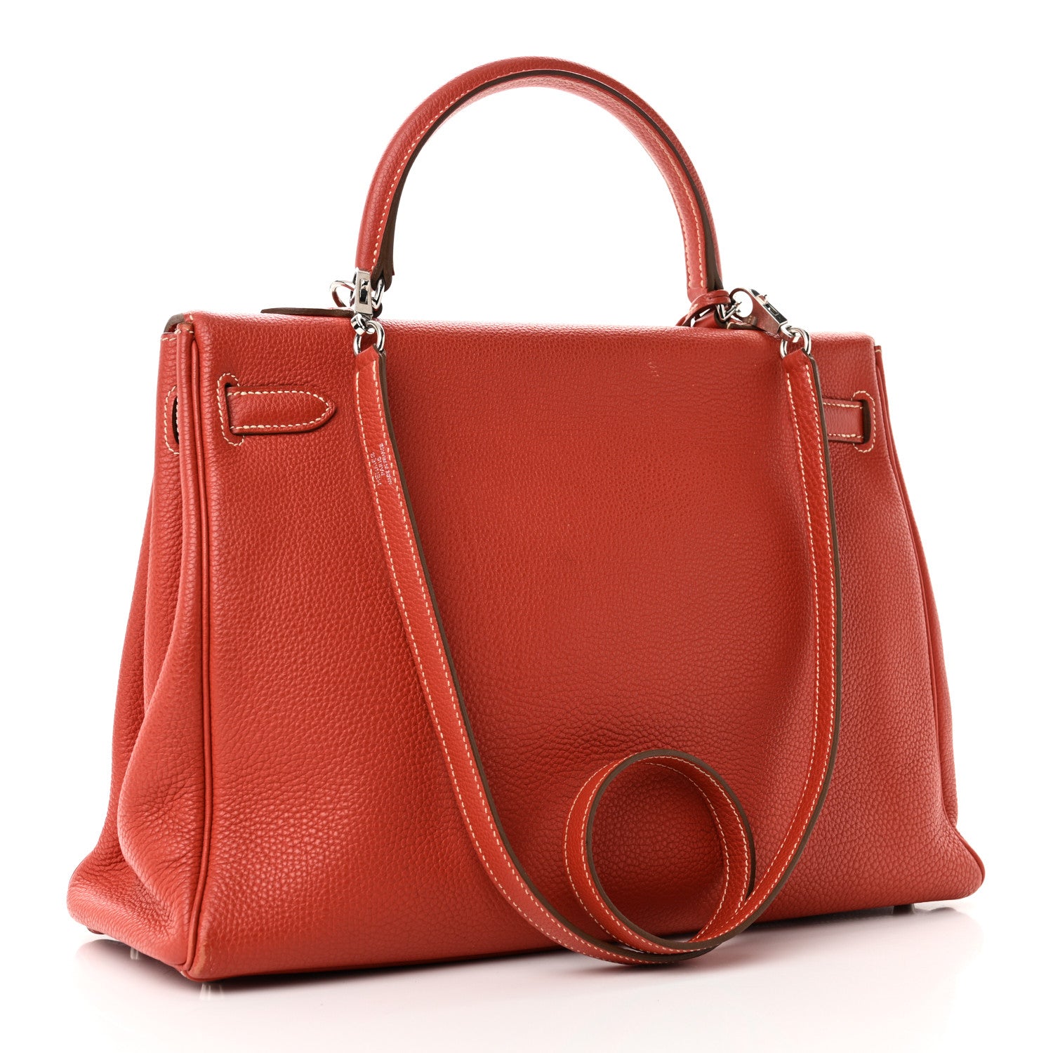 Hermes Togo Kelly Retourne 35 Sanguine 3 of 11