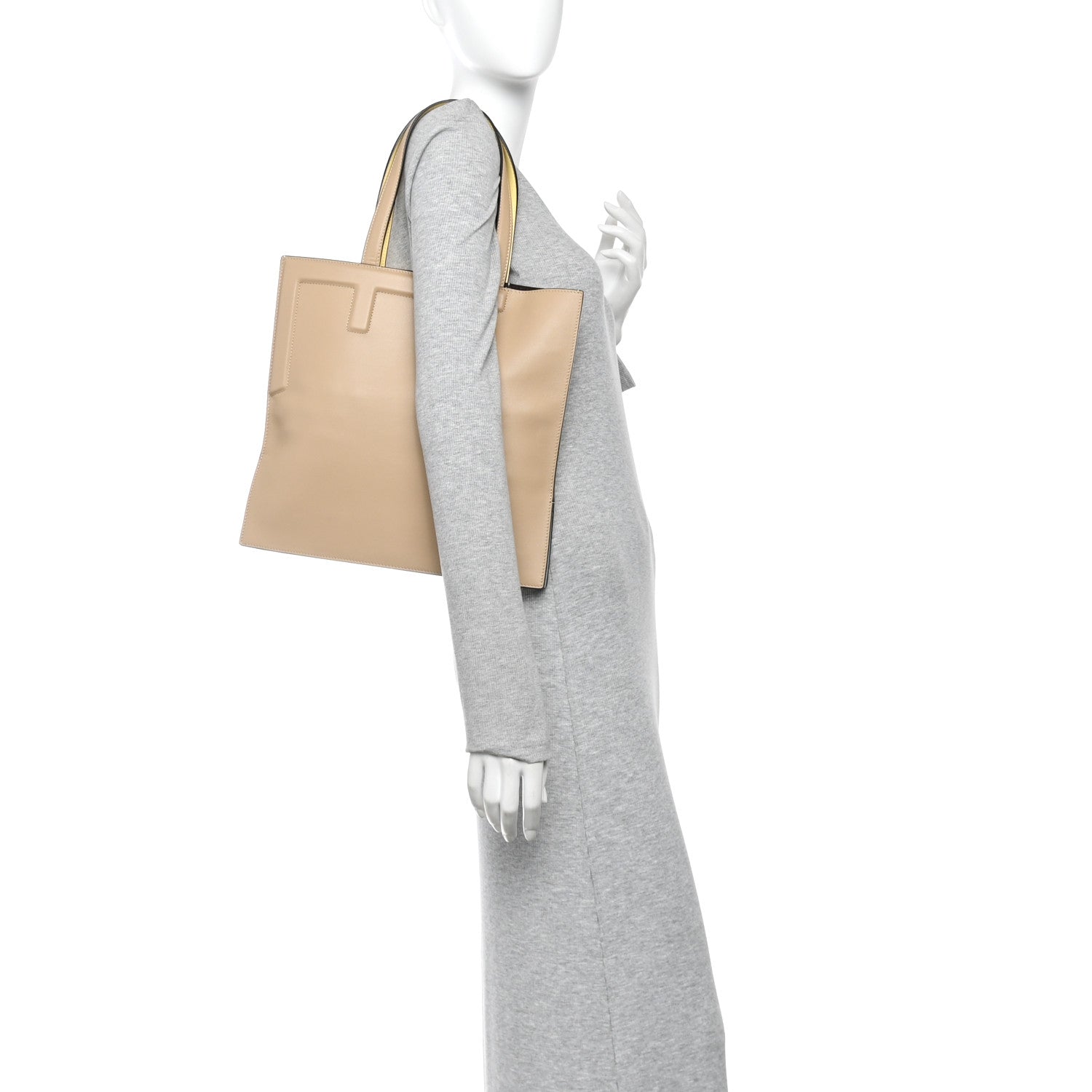 Fendi Vitello Bellagio Medium Fendi Flip Beige Amido Sorbet Anice 2 of 9